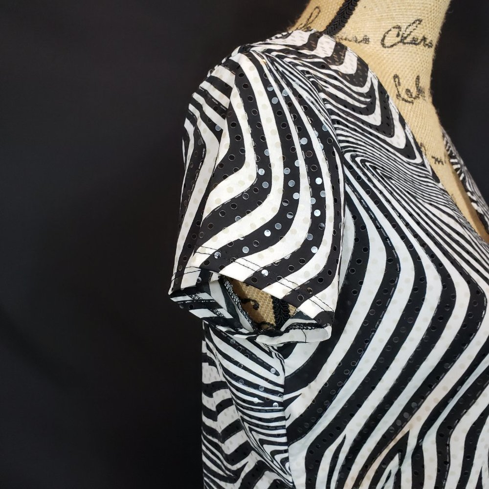 Jaipur Zebra Print Sequin Sparkle Shirt - Picture 4 of 6